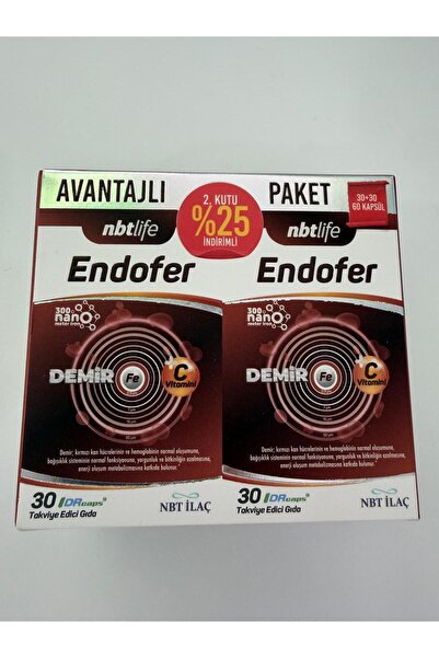 Nbt İlaç Nbt life endofer 30 + 30 capsule - advantageous package