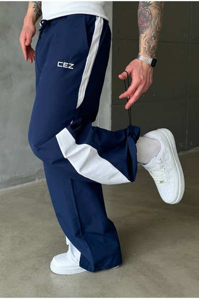 cezstudio Cez Nakış Detaylı Extra Baggy Stoper Paraşüt Eşofman Altı