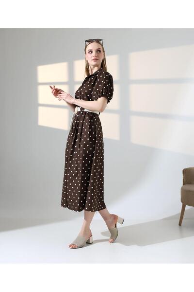 Get Crazy Πουά πουκάμισο με γιακά και κοντό μανίκι μπαλόνι