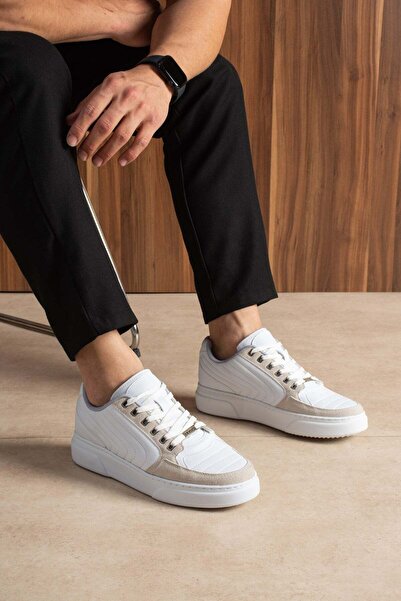 L.A Polo Stitched white ice men's sneaker