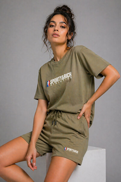 Rich Γυναικείο βαμβακερό αθλητικό & πολυτελές κοντομάνικο μπλουζάκι oversize ...