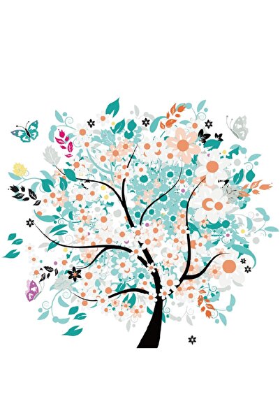 media Πίνακας σε καμβά με δέντρα 7, 70 x 70 εκ.