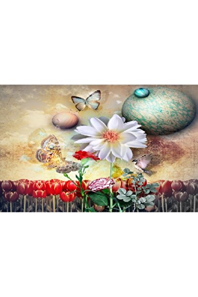 media Αφηρημένος πίνακας σε καμβά, 45 x 30 εκ.