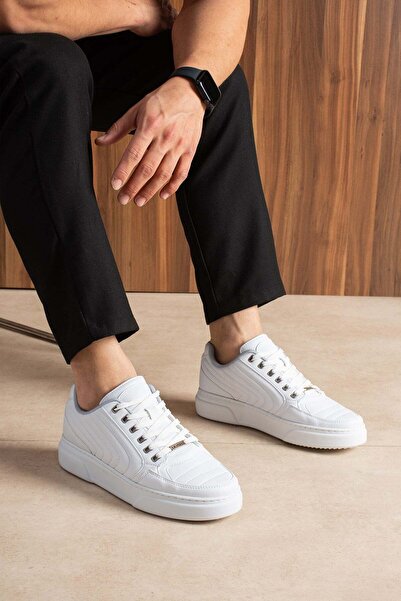 L.A Polo Dikişli Beyaz Erkek Sneaker