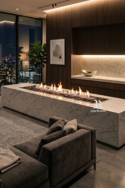 impeRiums 120 CM Bioethanol Fireplace Burner – Bacasız Bioethanol Şömine Burner