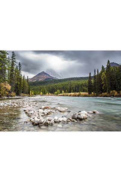 media Πίνακας σε καμβά Πέτρες στο ποτάμι, 60 x 40 εκ.