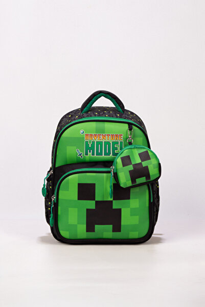 Royal Glow Δερμάτινη τσάντα με στάμπα Adventure Mode Creeper για αγόρια, νηπι...