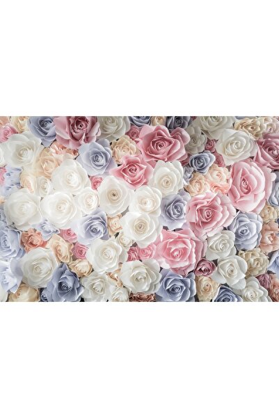 media Πίνακας σε καμβά, Πολύχρωμα τριαντάφυλλα, 45 x 30 εκ.