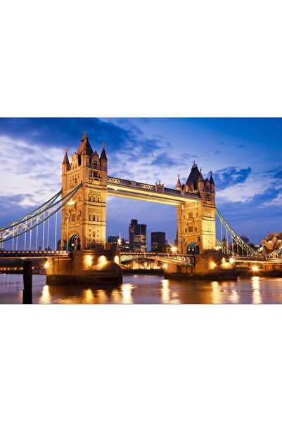 media Tablou canvas Tower bridge noaptea, 60 x 40 cm