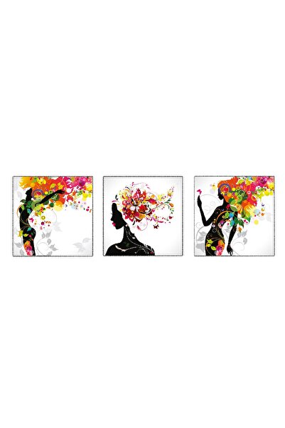 media Πίνακας σε καμβά, σετ 3 τεμαχίων africa2, 50 x 50 εκ.