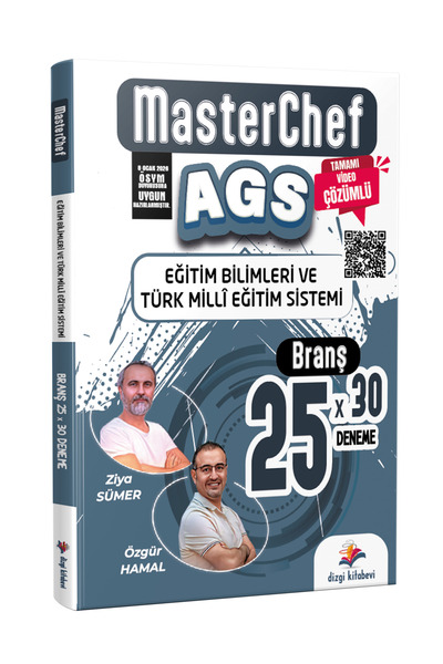 Dizgi Kitap 2026 MasterChef MEB AGS Eğitim Bilimleri ve Türk Milli Eğitim Sis...