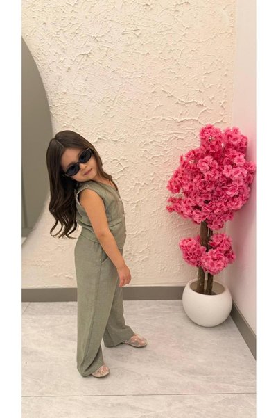 Miniminnakkidswear Girl's Silvery Vest and Trousers Suit 3-10 Years Old