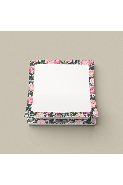 riyaz Gülpembe | Tutkallı Küp Bloknot (10x10cm) , 50 Yaprak