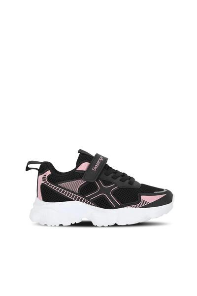 Slazenger FAST TRACK I Devojčice Velcro crne / roze ležerne sportske cipele