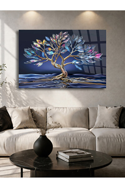 TAULART ΑΝΘΕΚΤΙΚΟ ΓΥΑΛΙΝΟ ΤΡΑΠΕΖΙ, ΜΟΝΤΕΡΝΗ ΔΙΑΚΟΣΜΗΣΗ ΤΟΙΧΟΥ, ΜΕΤΑΛΛΙΚΟ ΔΕΝΤ...