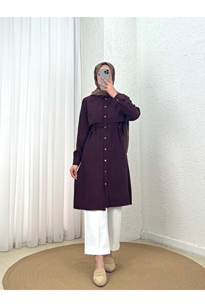 MİHRA STORE Μακρύ τουνίκ με μεταλλικά κουμπιά και μπολερό από μετάλλιο - GS62...