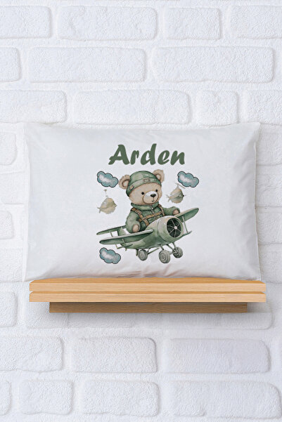 Pia Baby %100 Pamuk İsim Yazılı Erkek Bebek Yastık Kılıfı – 35x45 cm Organik ...