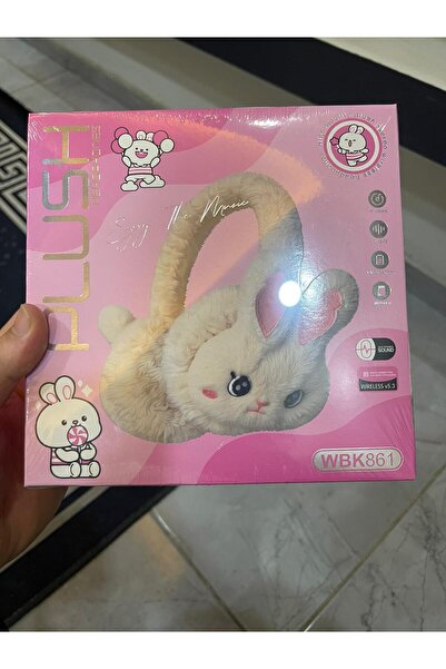 SOLGUN PELUŞLU PLUSH WBK861 V5,3 BLUETOOTH KABLOSUZ BAŞ ÜSTÜ KULAKLIK