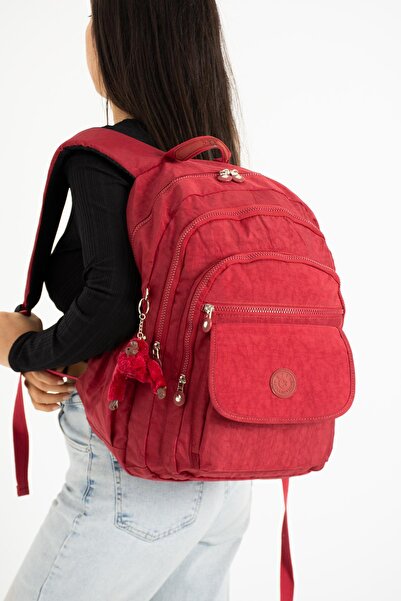 NEMO BAGS Unisex Red Backpack School Bag Laptop-Sports-Travel Bag, Waterproof...