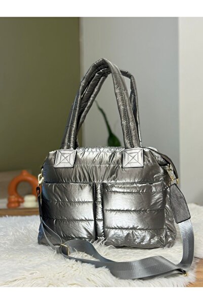 FEMME Γυναικεία φουσκωτή υφασμάτινη τσάντα ώμου και χειρός Tori με ρυθμιζόμεν...