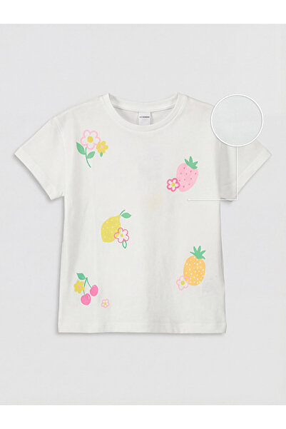 LC Waikiki Tricou de fete cu guler rotund și imprimeu