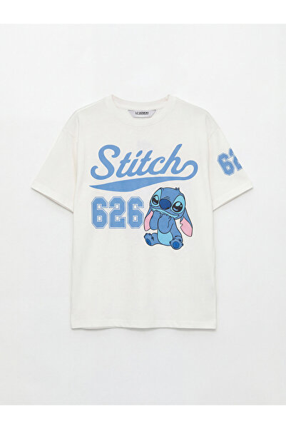 LC Waikiki Tricou de fete cu imprimeu Stitch