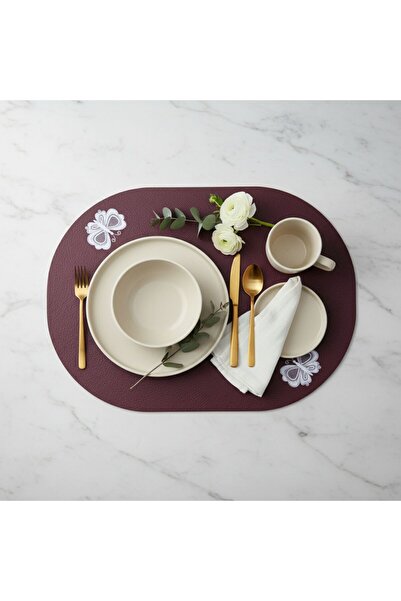 Grand Fine Art 2 τεμάχια Αμερικάνικου σερβιρίσματος από τεχνητό δέρμα - Εύκολ...