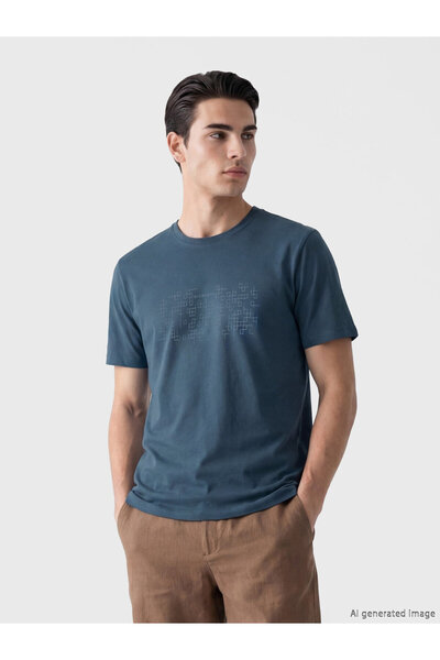 LC Waikiki Crew Neck Printed Jersey Men's T-Shirt