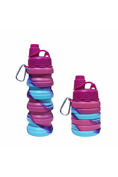 ARTC Silicone Collapsible Water Bottles, 500ml Portable Foldable Expandable W...