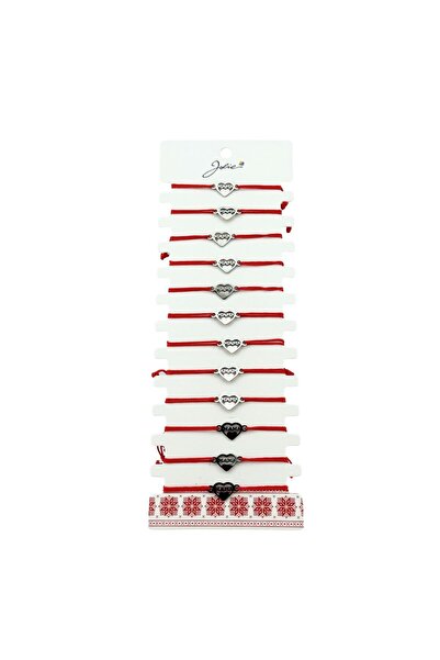 Vader Bratara Martisor pentru Dama, Jolie, Model Inima cu Text Mama, Set 12 b...