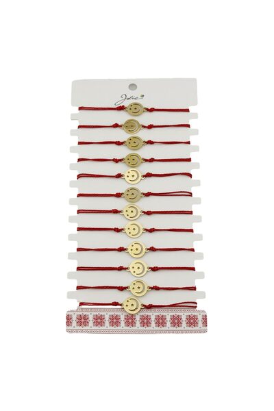 OEM Elegant feminine Martisor bracelet, Bright red, Premium stainless steel p...