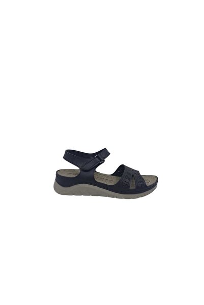 Zerhan Γυναικεία μαύρα πέδιλα με Velcro Jasmıne 250