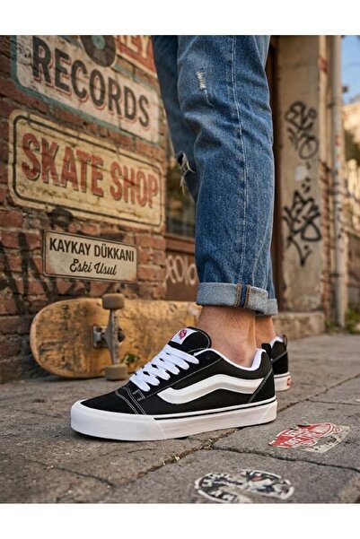 Vans Knu Skool Unisex Casual Παπούτσια VN000D2T6BT1 Μαύρα