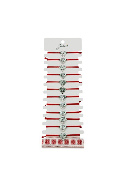 Vader Bratara Martisor pentru Dama, Jolie, Model Copac in Inima, Set 12 bucat...