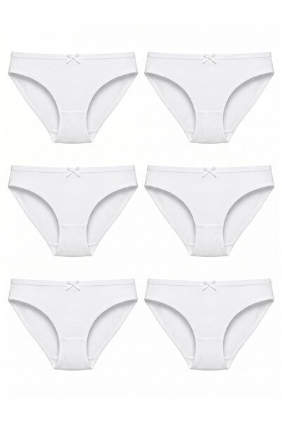 Hepsine Rakip Σετ 6 τεμαχίων γυναικεία βαμβακερά εσώρουχα μπικίνι με φιόγκο κ...