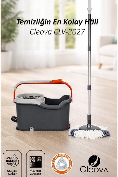 cleova Pedallı Mop Temizlik Seti Cleanmate S2