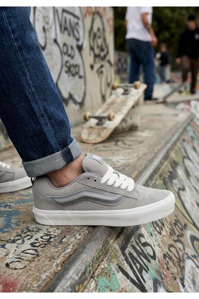 Vans Knu Skool Unisex Casual Παπούτσια VN000D6CBXC1 Γκρι