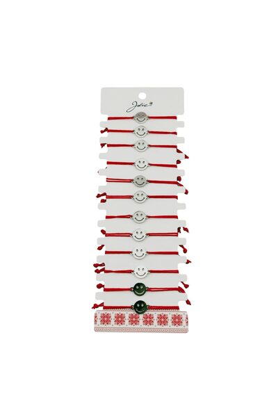 Vader Bratara Martisor pentru Dama, Jolie, Model Smile, Set 12 bucati, Pandat...
