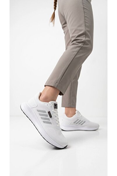 Lidora Unisex White Knitwear 4 Line Sports Shoes Ayk4000