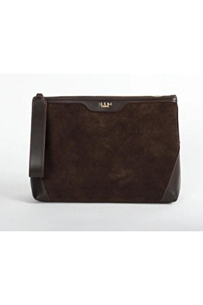 Kuum London K33ZD343K Γυναικεία τσάντα clutch από γνήσιο δέρμα σουέντ