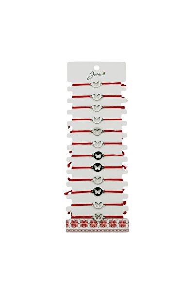 Vader Bratara Martisor pentru Dama, Jolie, Model Fluture in Cerc, Set 12 buca...