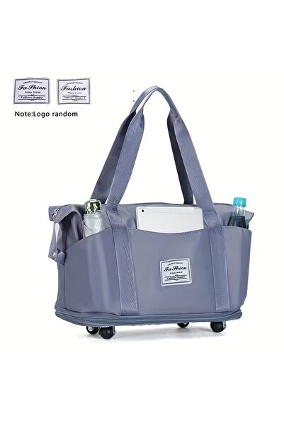 Zenorius Επεκτεινόμενη τσάντα ταξιδιού με ρόδες, αδιάβροχη, πτυσσόμενη, με θή...