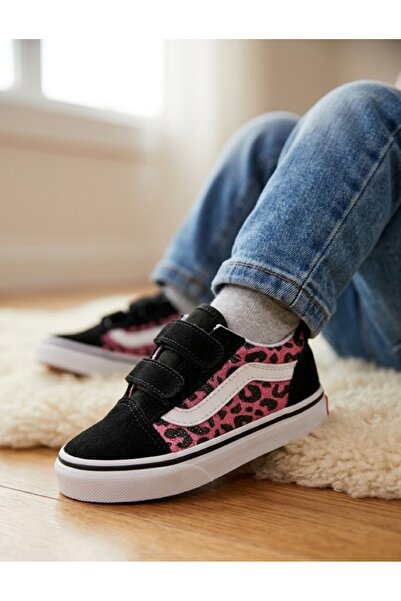 Vans Old Skool V Βρεφικά Casual Παπούτσια VN000CRWFOC1 Πολύχρωμα