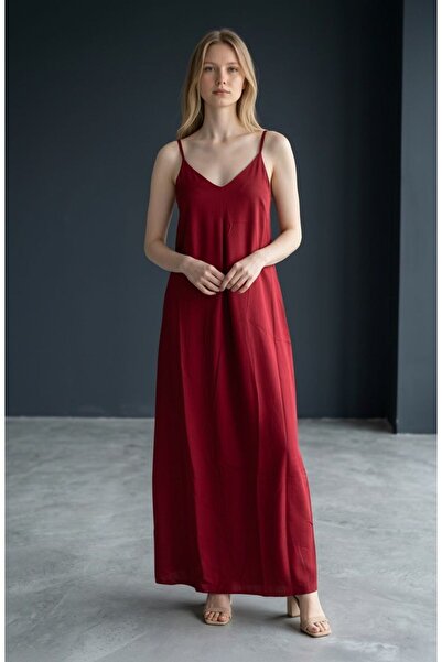 NAVY Φόρεμα από βισκόζη με ίσια τιράντες