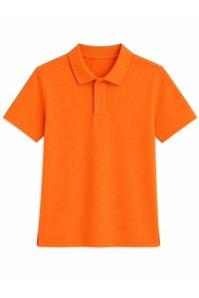 Kuraff Giyim Tricou unisex cu guler polo, simplu, cu mânecă scurtă
