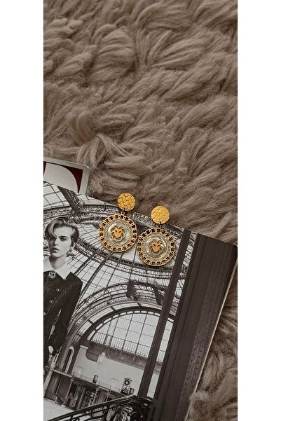 KAD COLLECTION أقراط من الفولاذ على شكل أسد