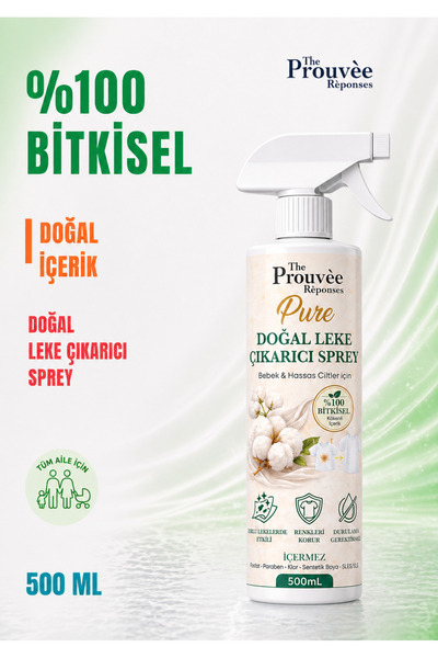 The Prouvee Reponses %100 Bitkisel Doğal Leke Çıkarıcı Sprey 500ml