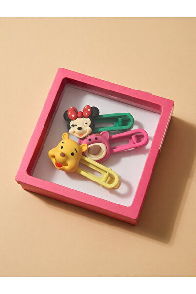 Katia&Bony Σετ αγκράφες με χαριτωμένους χαρακτήρες σε ροζ χρώμα