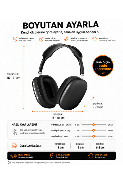 Bluetooth Stereo Kulaklık P9 BLUETOOTH KULAKLIK