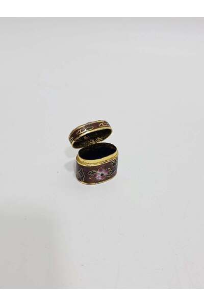 Hasyılmaz Antika Cloisonne Minyatür Kutu 2,9x2cm 115